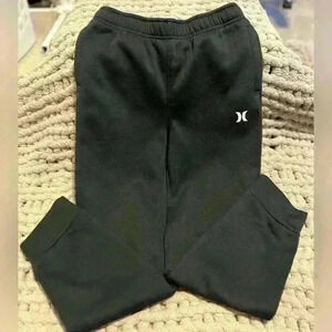 Boys Black Hurley Joggers Size Large